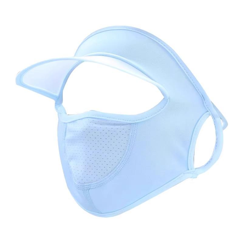 Women's Anti-UV Full Face Ice Silk Breathable Driving Sunshade Mask with Eye Corner Protection, 3D Design