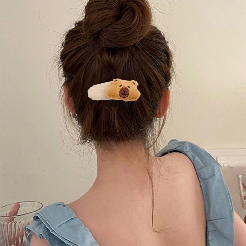 Niedliche Capybara Haarbänder Plüsch Stirnband Weiche Elastische Designs Haarband Haarschmuck für Kinder Jugendliche und Tierliebhaber