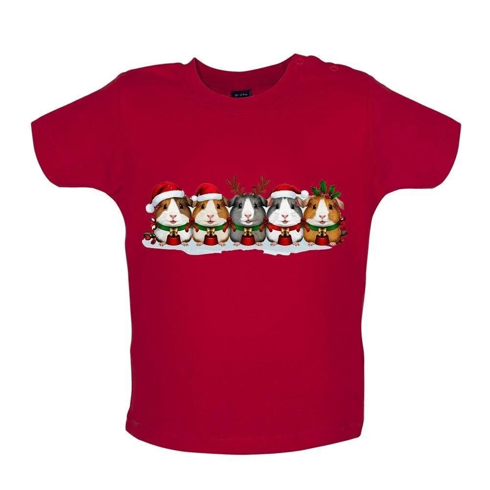 

Christmas Guinea Pigs - Baby Kids Boys Girls Unisex Baby Kids Boys Girls Unisex T-Shirt / Bodysuit - Pig Love Cute Animals 130