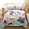 New SPY×FAMILY Bedding Set Anime Quilt Cover Single Double Queen King Size With Pillowcase Boys Girls Bedspread 3D Print Anime