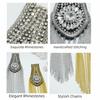 Punk Tassel Chain Shoulder Board Brooch Epaulette Star Shoulder Flash  Clothing Accessories
