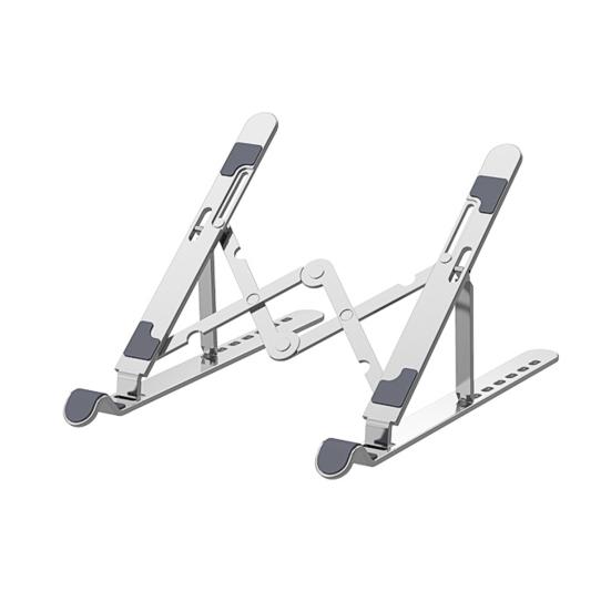 

Foldable Adjustable Aluminum Alloy 11-17inch Laptop Heat Dissipation Bracket серебряный