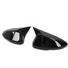 1 Paar Rückspiegelabdeckungen ABS-Material Ochsenhorn-Stil Links Rechts Türspiegelkappe für Accord 2023–2024 Glänzend Schwarz
