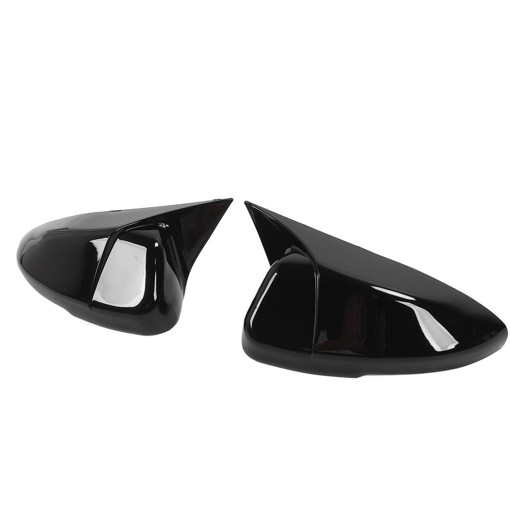1 Paar Rückspiegelabdeckungen ABS-Material Ochsenhorn-Stil Links Rechts Türspiegelkappe für Accord 2023–2024 Glänzend Schwarz