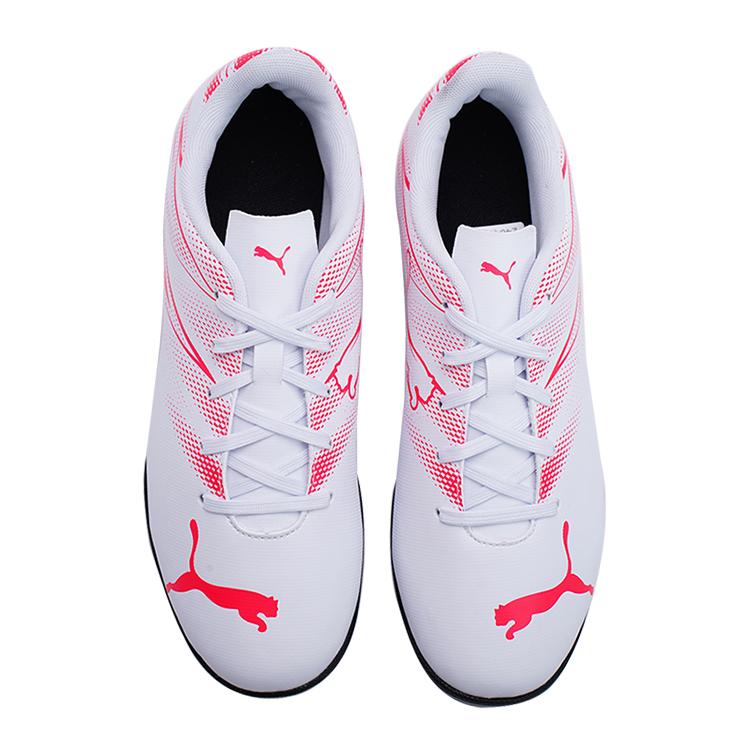 Puma Attacanto Turf Soccer Shoes Kids Soccer Shoes White Red 107481-04