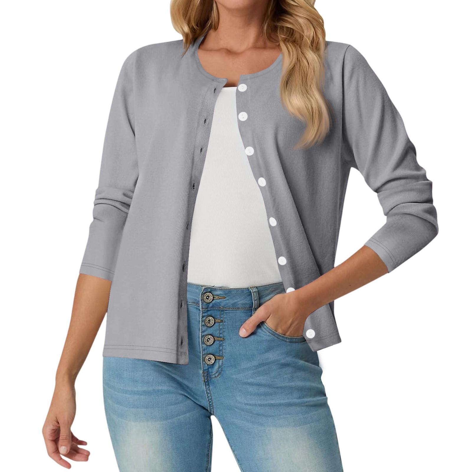 Niubiplus Damesmode Casual Comfortabel Effen Kleur Vest Jas L