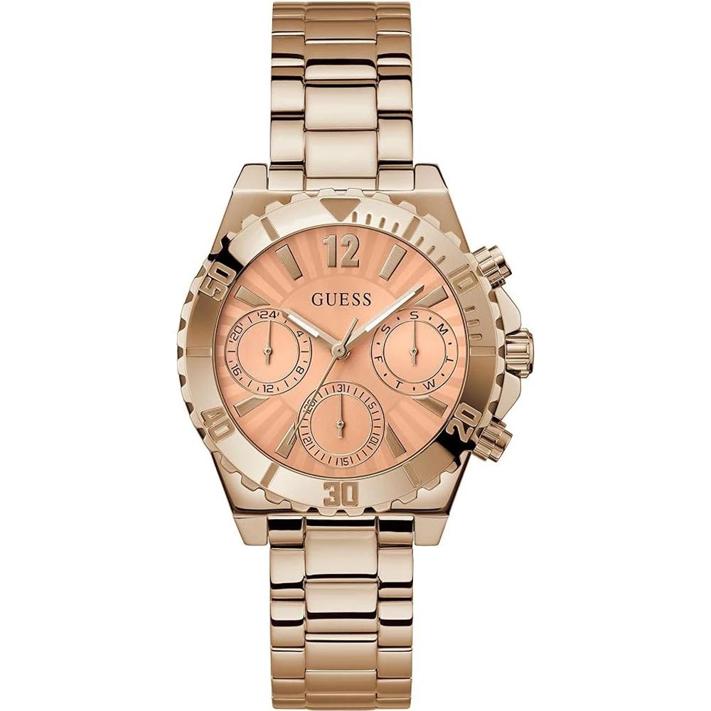 GUESS Trend Orange Rose Gold Stainless Steel Ladies Quartz Watch GW0696L3 оранжевый