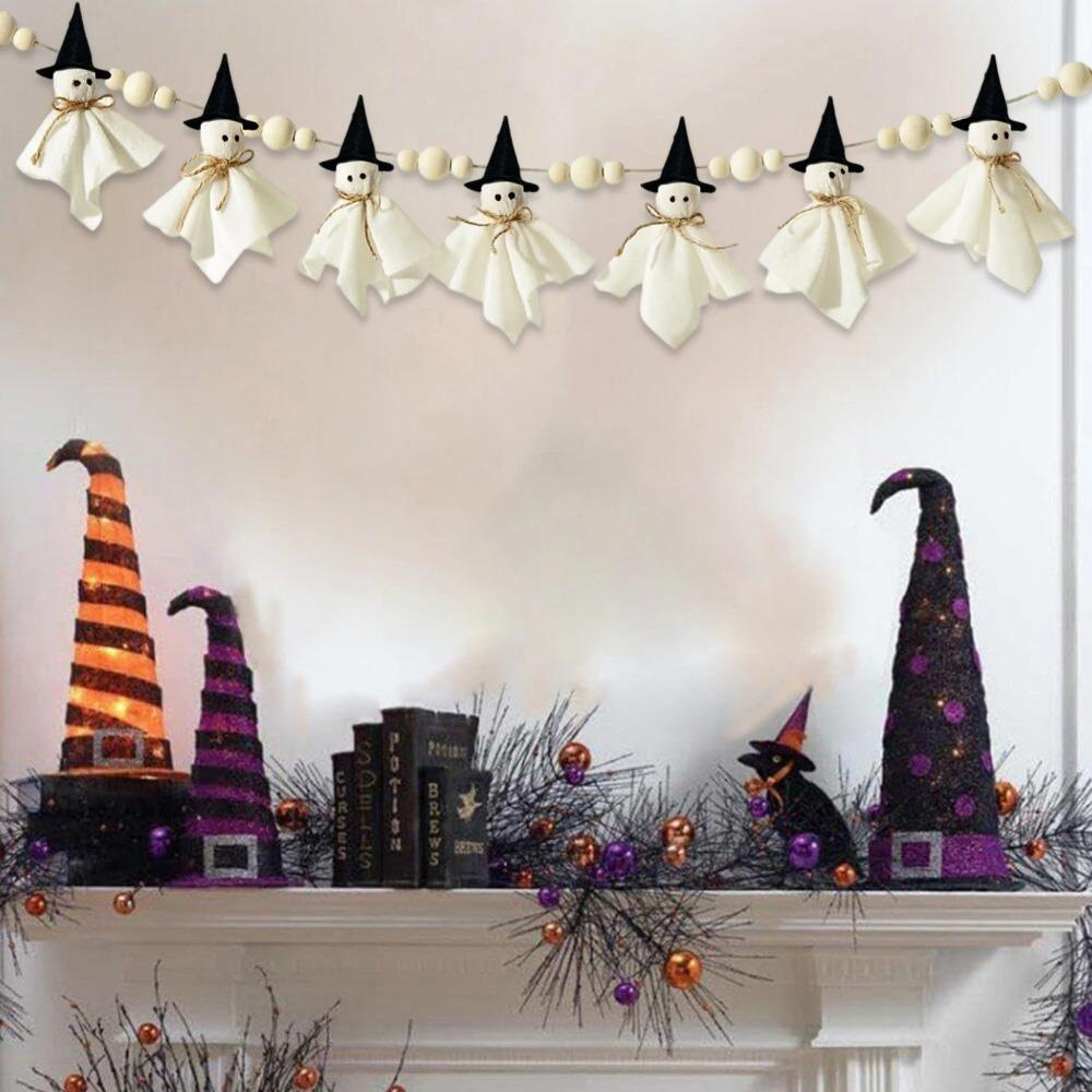 Reusable Hanging Ghost String Long Hallowee Hanging Decoration Halloween Spooky Pentant Bar