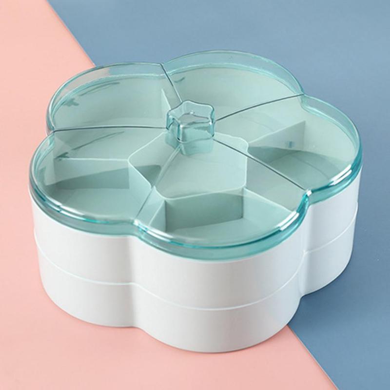 Candy 1/2 Tier Nut Bowl Storage Container Party Snack Box Floral Snack Box