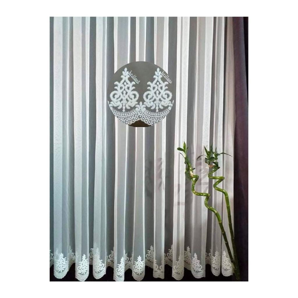 Tulle Curtain With Extra Use To Use Single Wing