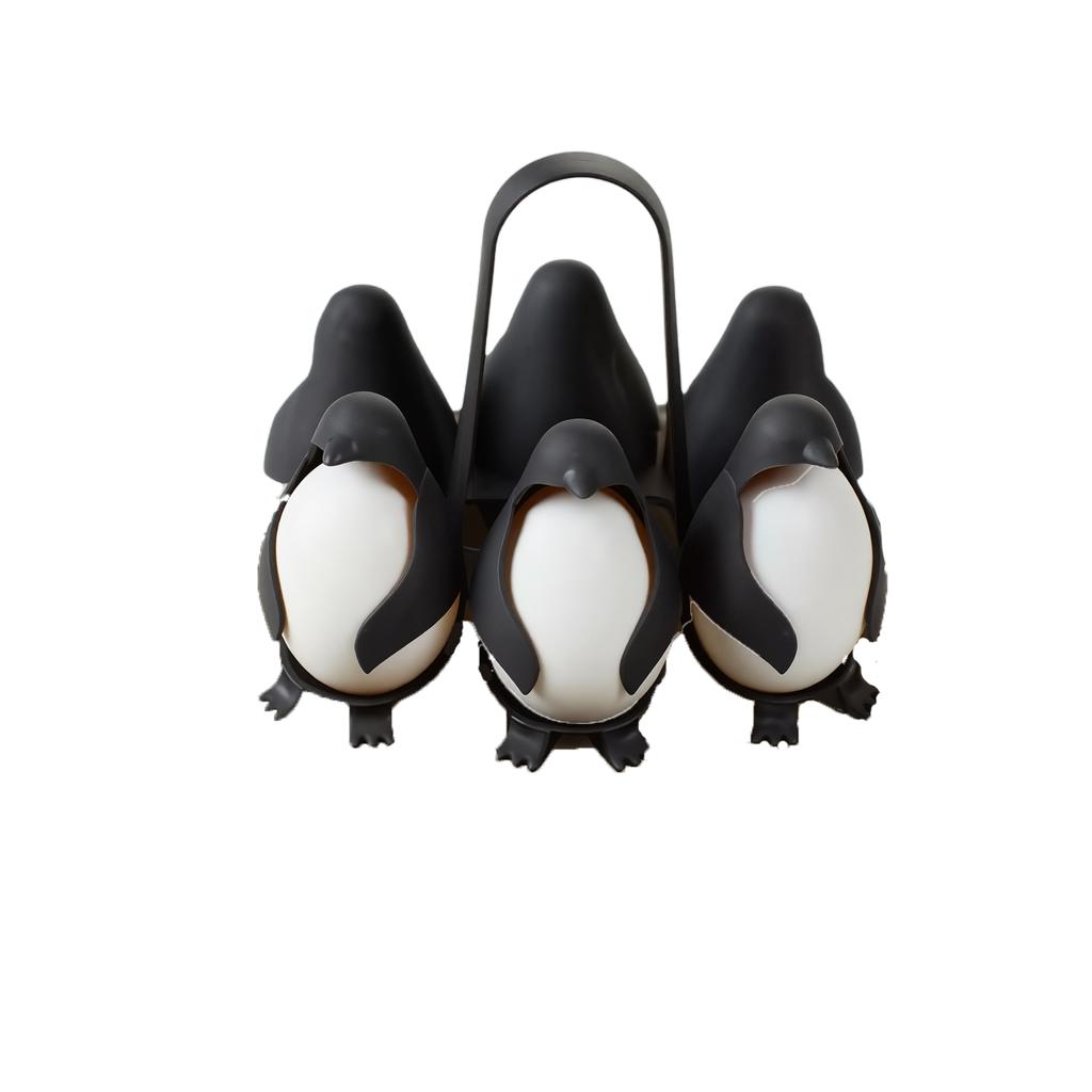 Penguin Shaped Egg Holder and Boiler Rack for Kitchen Cooking Accessories Holds Up To Six Eggs Dishwasher Safe Design