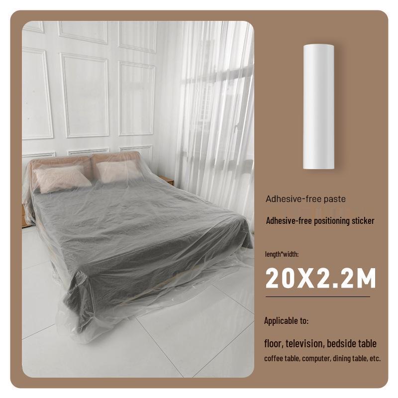 Dustproof Transparent Cover for Furniture Protection - Disposable Plastic Film