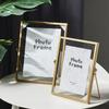 4/6/7inch Metal Photo Frame Nordic Gold Painting Picture Poster Wall Photoes Cube Frames Baby Black Family Decorative