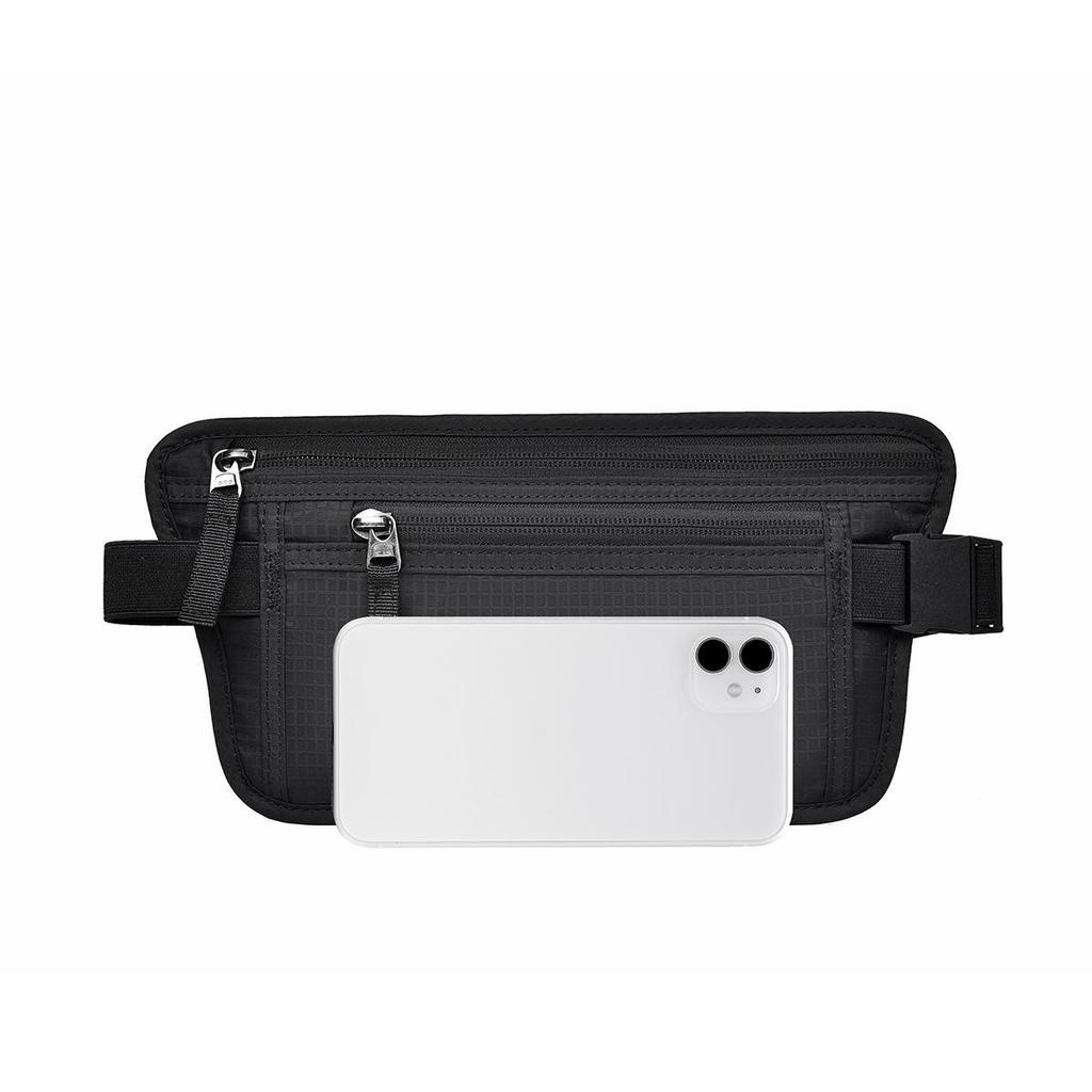 RFID Anti-Theft Passport & Phone Waist Bag for Travel, Tickets, Running & Sports