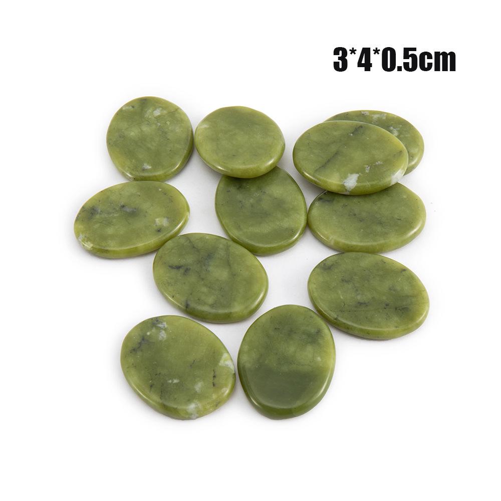 Olive Green Jade Thermostatic SPA Stone Set for Foot Massage & Essential Oil Therapy