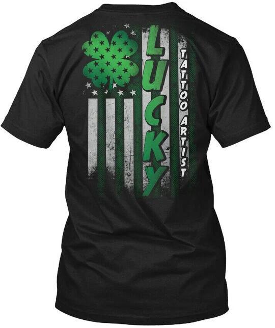 

Lucky Tattoo Artist T-Shirt Made in the USA Size S to 5XL XL