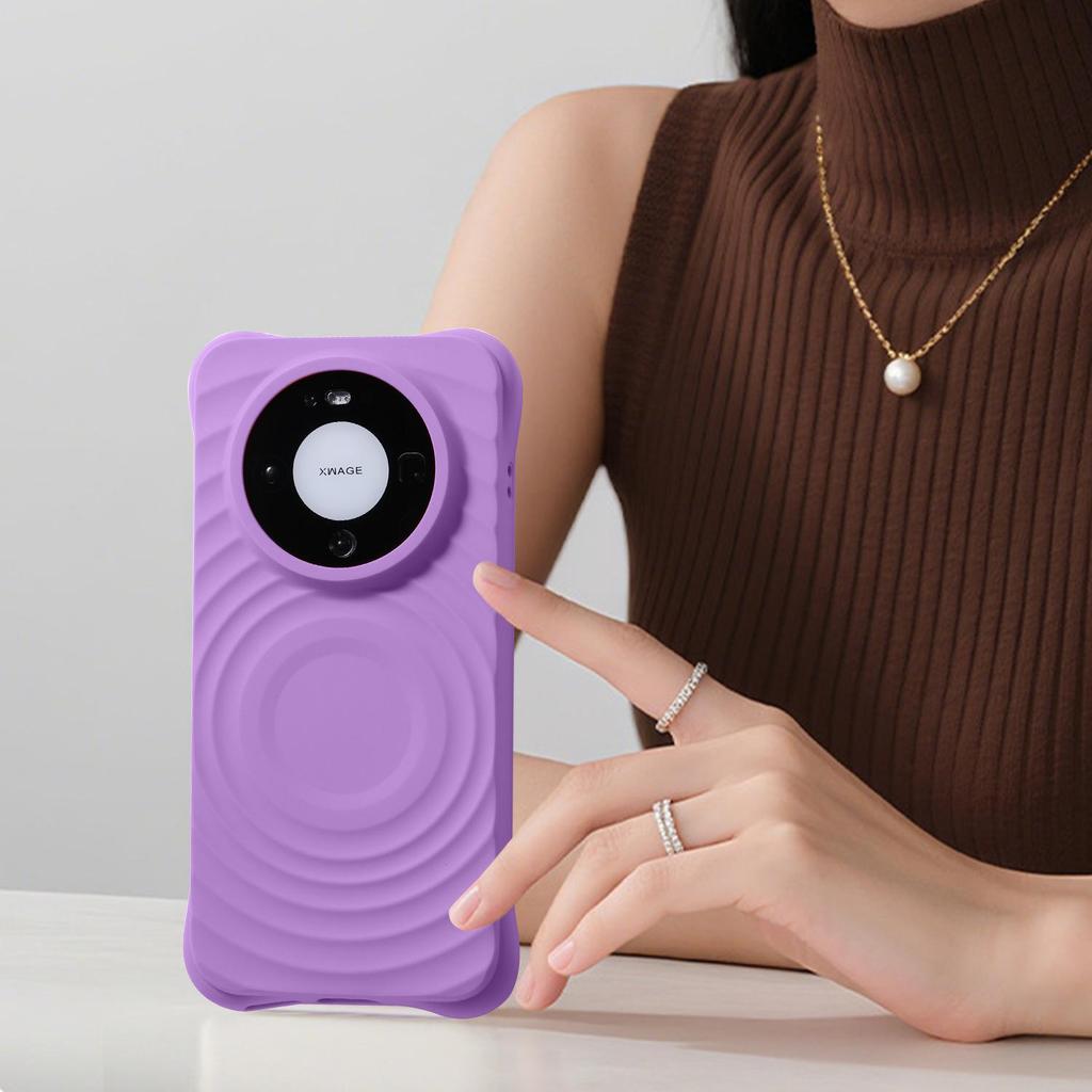 Huawei Mate80 Pro Liquid Silicone Magnetic Wave Drop-Proof Case