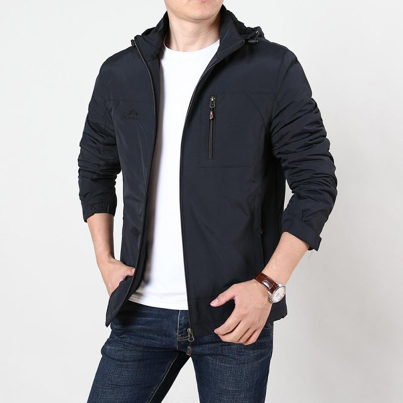 

Мужская бархатная быстросохнущая куртка, молодежная куртка с капюшоном, осенне-зимняя, однотонная, свободного кроя, большого размера, куртка с хлопковой подкладкой 5XL чёрный