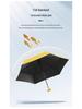Compact Dual-Use Sun Protection Umbrella - Anti-UV Black Glue, Portable for Rain or Shine