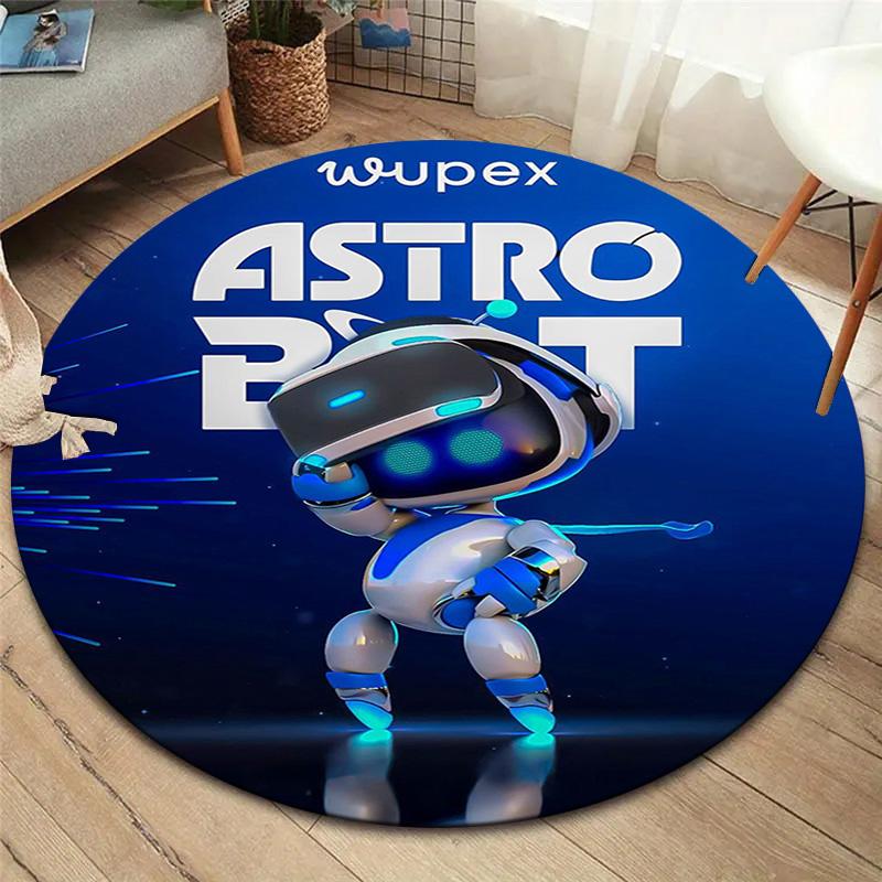 ASTRO BOT Round Area Rug,Carpet Rug for Living Room Bedroom Sofa Playroom Decor,Non-slip Floor Mat