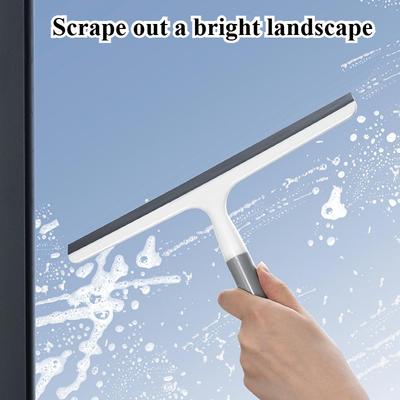 Raspador Limpiador de Ducha de Silicona Baños Escobilla Multifuncional Limpiacristales Herramienta de Limpieza de Suelos y Ventanas Limpiador de Agua para el Hogar