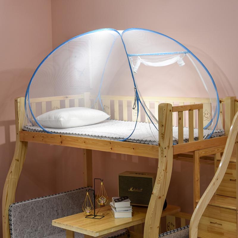 New Foldable Zipper Mosquito Net for Dormitory Bunk Bed