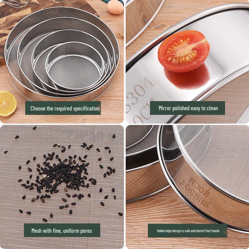 Chuydahuang Stainless Steel Flour Sieve