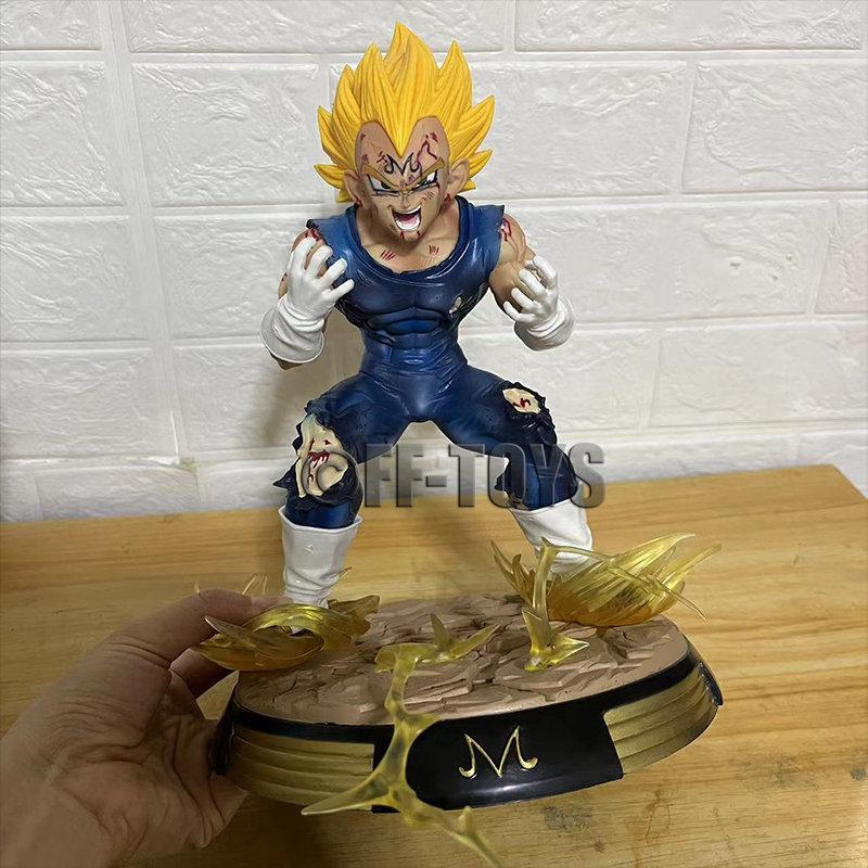 Anime Drogan Boll Z Gk Vegeta Figure Majin Vegeta Figurine 28cm With Base Pvc Statue Action Figures Collection Model Toys Gifts