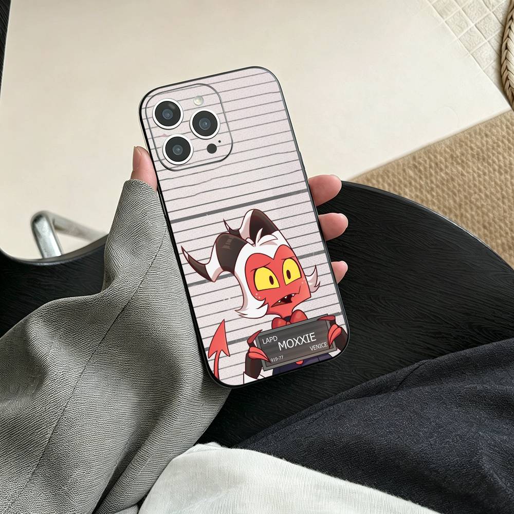 Чехол для телефона Helluva Boss Мокси для iPhone 17, 16, 15, 14, 13, 12, 11 Plus, Pro Max, Другие Мягкий Черный Чехол iPhone11PROMAX