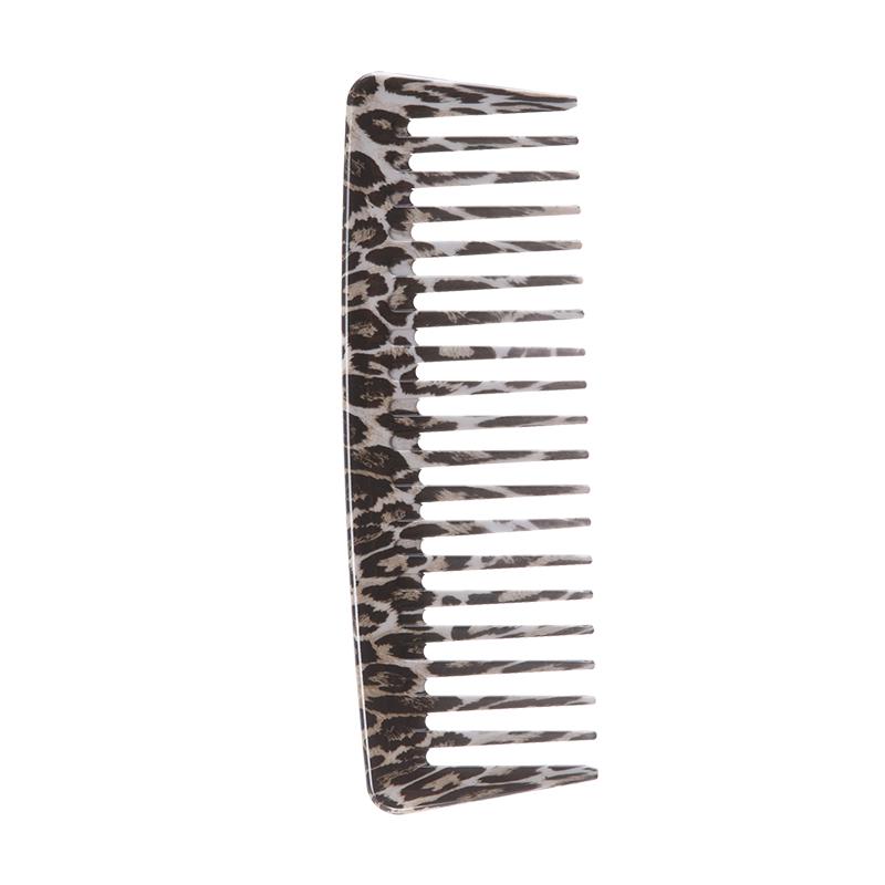 

1/2pcs Professional Combs Anti-Static Wide Teeth Afro Braid Fork Combs Leopard Print Beard Comb Curly Hair Styling Accessories