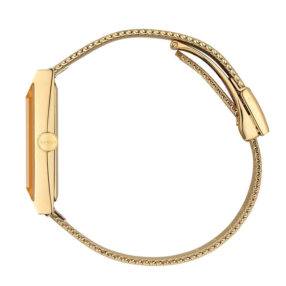 Gucci YA147410 G-Frame 34mm Żółte złoto damski zegarek