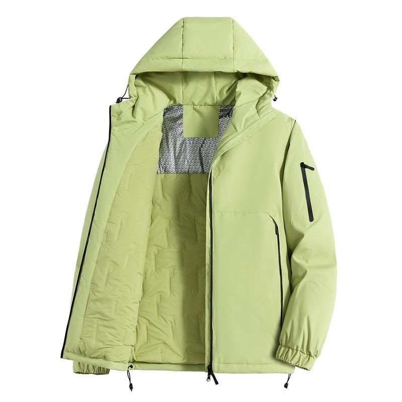 New Winter Cotton-padded Clothes Men's Large Size Loose Casual Cotton-padded Clothes Trendy Hooded Sports Bread Clothes Graphene