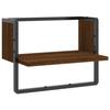 VidaXL Étagère murale avec barre chêne marron 40x25x30 cm 836287