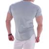 Muscular Men's Fitness Clothes Sports T-shirt Tight Sko Elastic Training Quick Dry Clothes Casual Short Sleeves