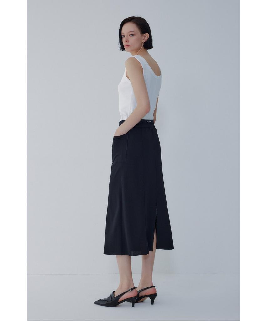 Bobeu Summer Straight Skirt_Black 7156235002