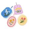 Thickened Coral Fleece Hanging Flower Hand Towel - Soft & Absorbent, Multi-Functional