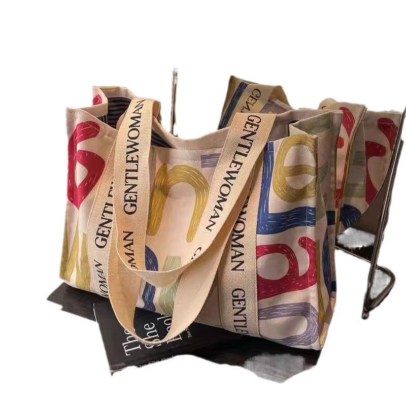 Women's Large Capacity Canvas Tote: Perfect for Summer Outings, Commutes, and Shopping