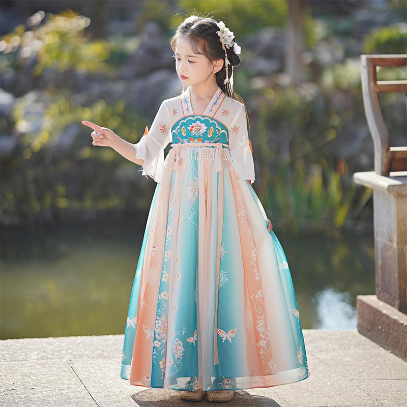 Girl Hanfu Ancient Costume Children Chinese Style Little Girl Dress Tang Dress Princess Skirt National Costume Children