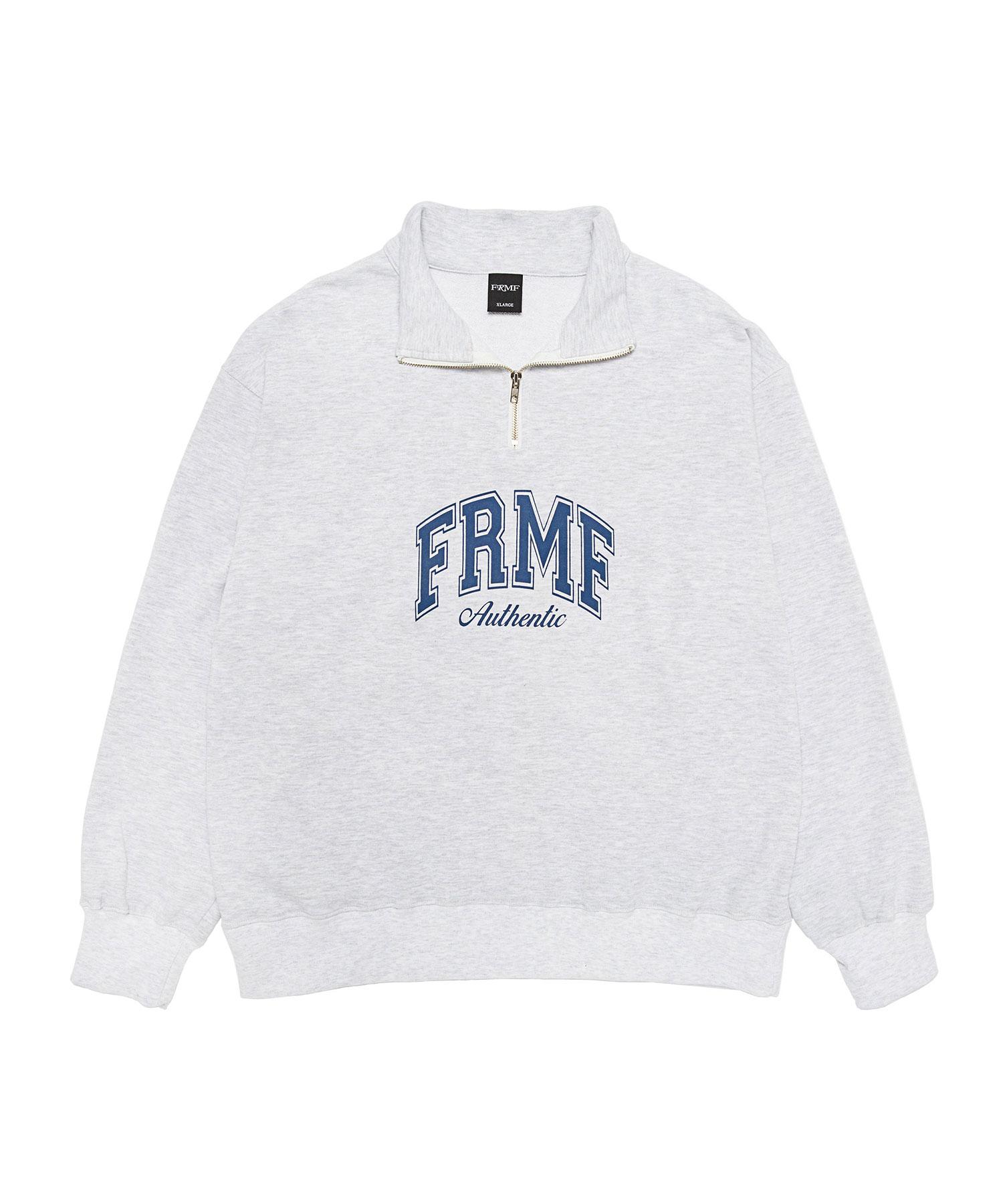Frame Off Frmf Arch Logo Half Zip Anorak_Light Gray Light Gray_L