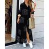 BITCED Fashion Autumn Winter Long Sleeve POLO Neck Casual Dresses Unique design
