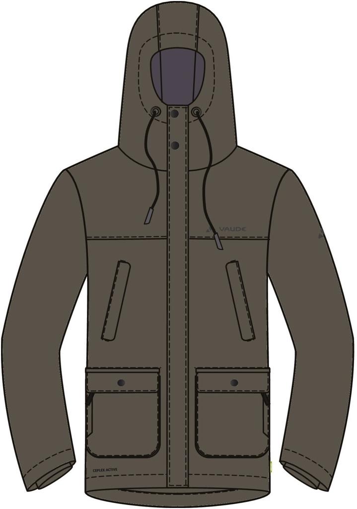 VAUDE Мужская куртка Manukau Parka II Мужская куртка Manukau Parka II (42591) хаки уни