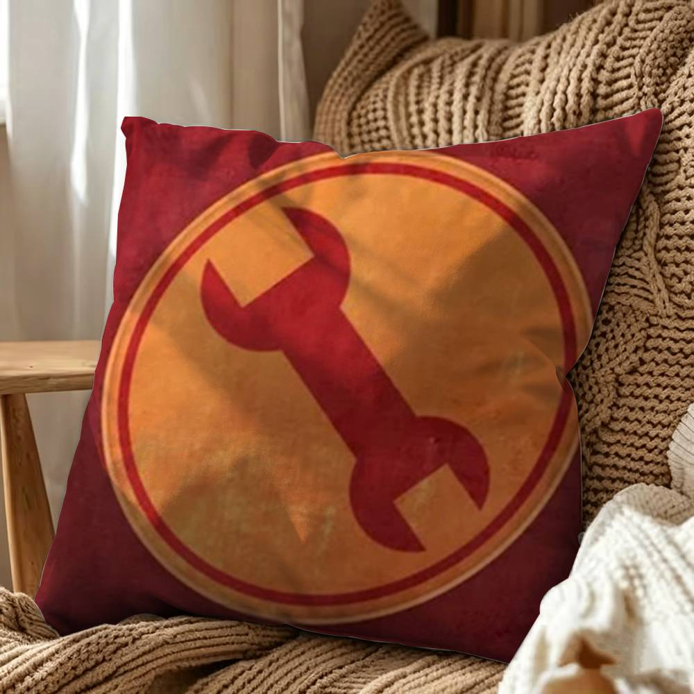Team Fortress 2 Double-Sided Printed Cushion Cover Bedroom Bedside Sofa Pillow Case