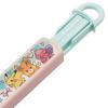Pokémon Antibacterial Dishwasher-Safe Slide Chopsticks Chopstick Case Set 16.5cm Popping Pattern ABS2AMAG