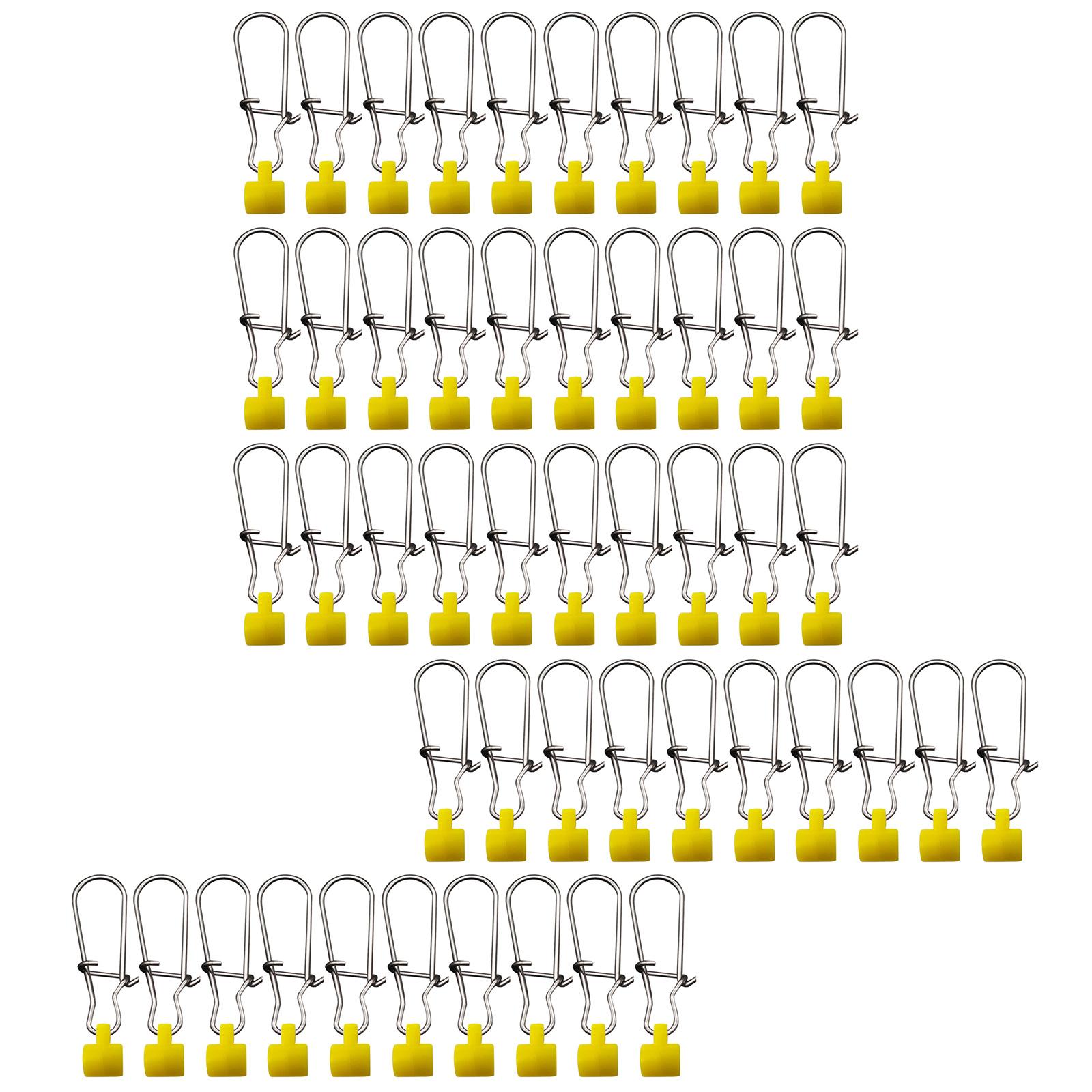 

50 шт. Рыболовные зажимы Вертлюг для грузила Соединитель лески Слайдер для грузила Слайд для лески Застежка Duo Lock Рыболовные снасти Сверхпрочные A