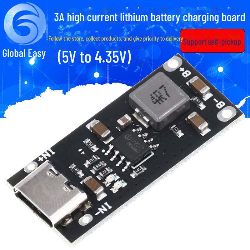 IP2312 Fast Charging Board with Type C - Li-Polymer Battery 3A, 5V to 4.2V/4.35V