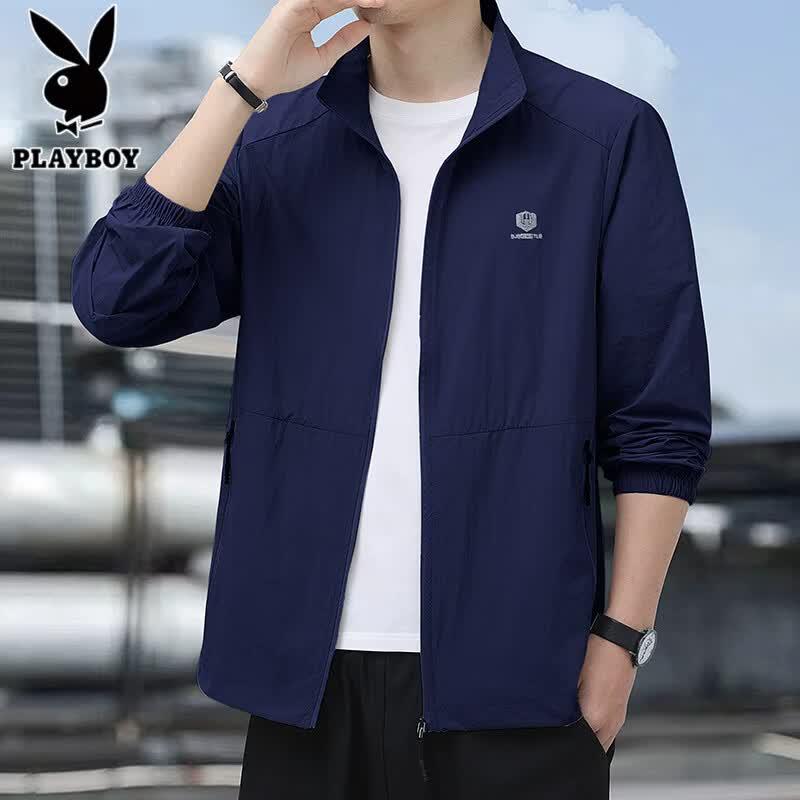 

PLAYBOY Men s Summer Sun Protection Ice Silk Jacket M