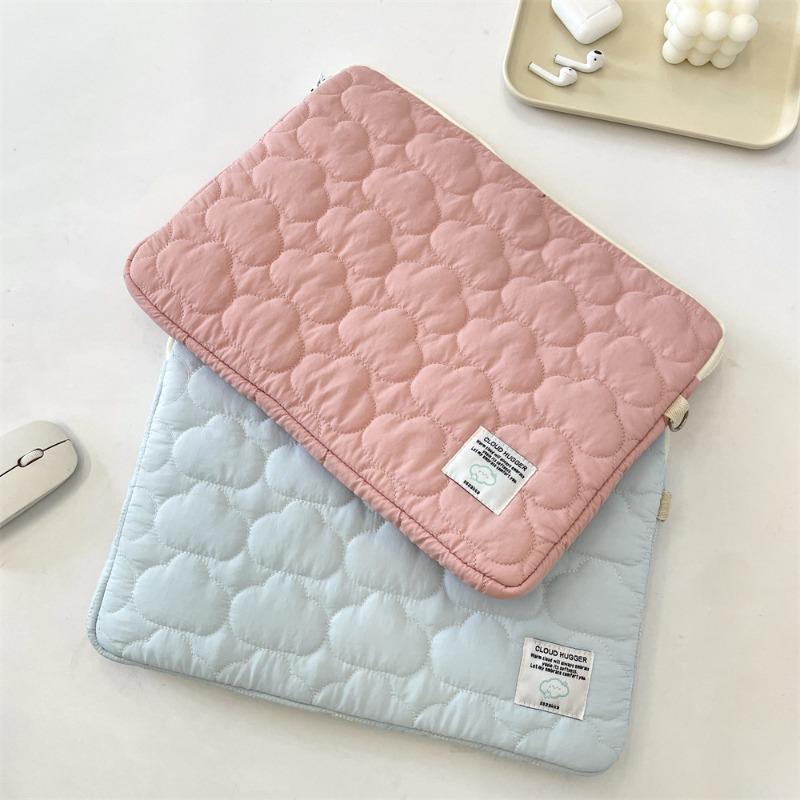 Cute Cloud Embroidery Ipad Tablet Bag 11/13/15 Inch Notebook Storage Bag