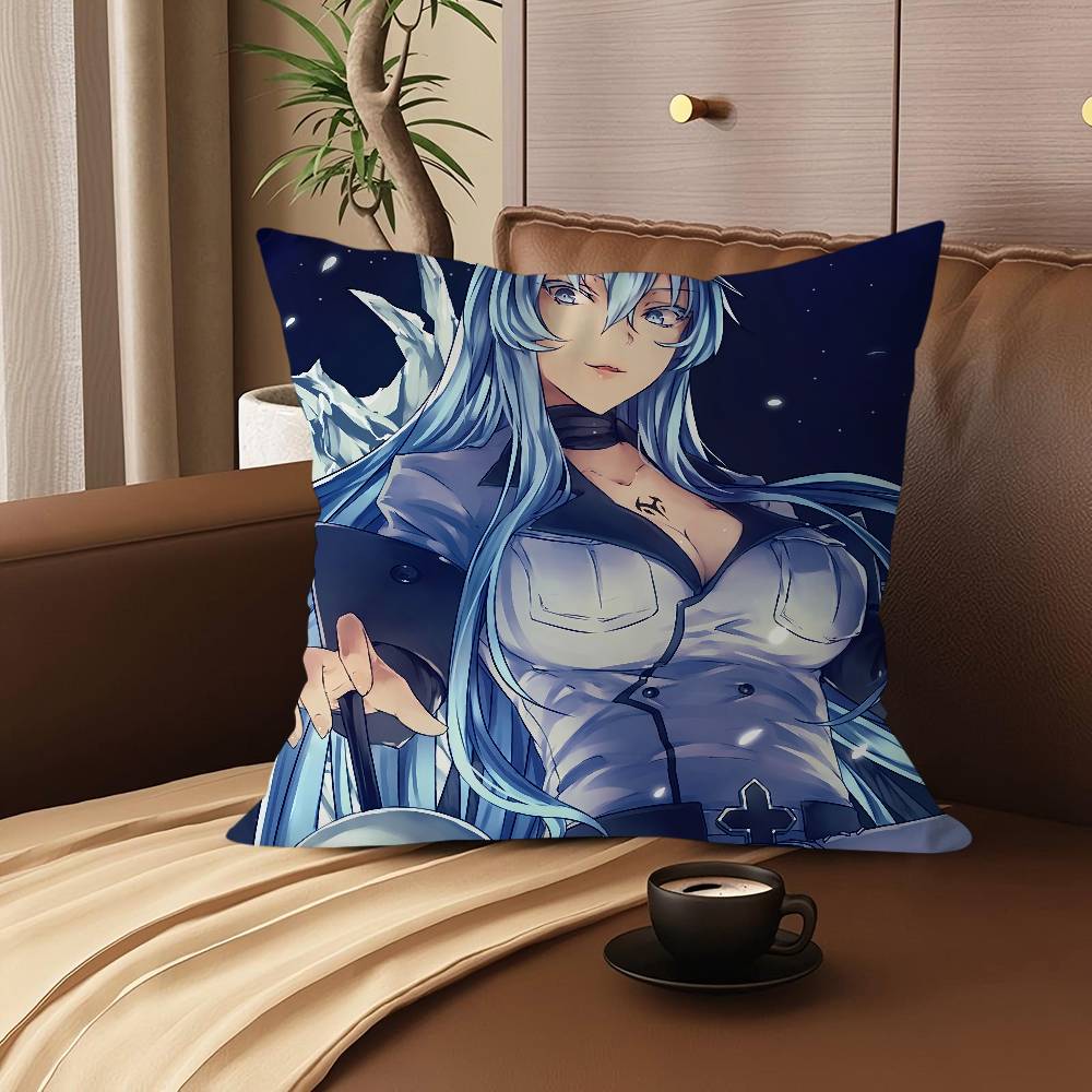 E-Esdeath Cartoon Animation Personalisiertes Kissen Staubschutz Schlafzimmer Kinder Party Dekoration Kissenbezug Geburtstag Kinder Geschenk