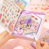 3D Dream Room Theme Diorama Sticker Book Stress Relief For Journal DIY Collage Material Frame Office Sticker Desktop Decoration