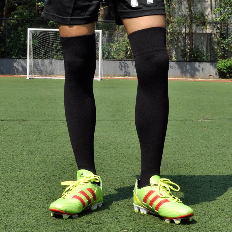 

Men s Long Thigh-High Football Socks: Non-Slip, Sweat-Absorbent, Thickened Towel Bottom, Plus Size, Solid Color, Adult Training. Large